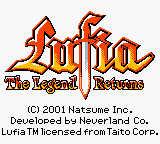 Lufia - The Legend Returns Title Screen